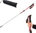 Ultra Light Trekking Hiking Poles Aluminum Alloy Collapsible Outdoor Walking Sticks, Alpenstock for Hiking, Camping, Mountaining, Backpacking