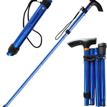 Collapsible Walking Stick, Lightweight Cane for Men & Women, Adjustable Cascade Mountain Tech Trekking Poles, Balance Canes, Folding Walking Sticks for Hiking, Gear, Gifts for niors
