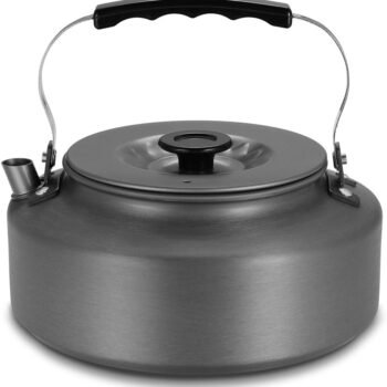 Camping Kettle 1.6L Aluminum Tea Kettle with Carrying Bag Compact Lightweight Coffee Kettle