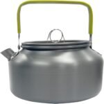 1.2L Camping Kettle, Hard-Anodized Aluminum Portable Campfire Kettle for Open Fire, Camp Tea Coffee Pot for Stove Top, ing, Hiking, Picnic and Traveling