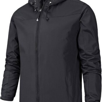 Warm Fleece Jacket for Mens Autumn Long Sleeve Splicing Sweatshirt Top Tee Blouse Jacket Coat