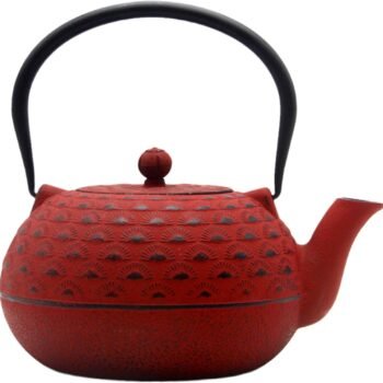 Big Cast Iron Teapot, Tea Kettle, Cast Iron Teapot with Stainless Steel Infuser for Stovetop Safe