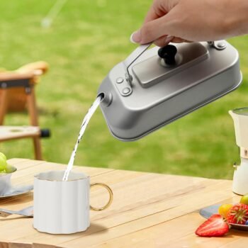 0.3L Camping Kettle, Portable Camping Kettle for Boiling Water Anodized Aluminum Campfire Kettle Camping Tea Kettle for Open Fire Camping Hiking ing